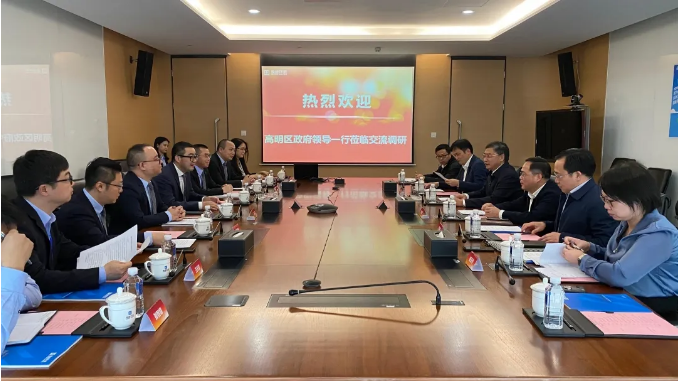 高明区区委书记杨永泰一行到九游ninegame环境调研